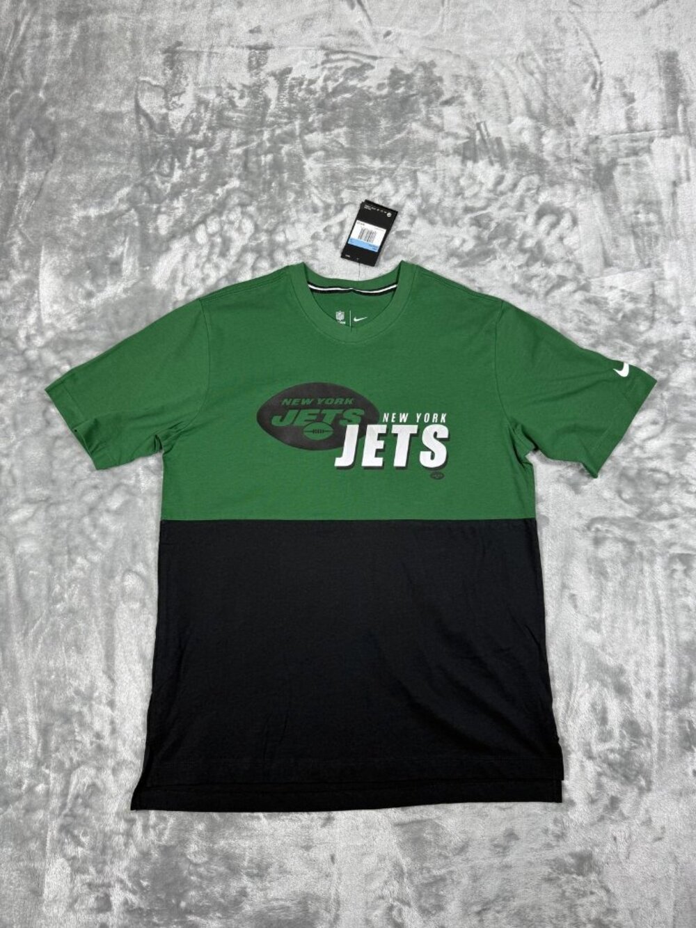 New New York Jets Shirt Men's Medium Green NFL Football Nike Colorblock Tee